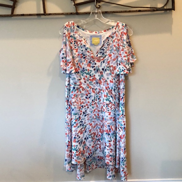 Maeve for Anthropologie Watercolor Print Dress - Picture 2 of 8